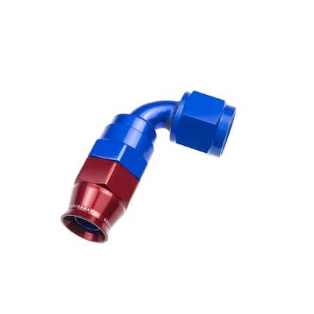 Red Horse Performance -08 AN 90 DEGREE PTFE REUSABLE HOSE END -BLUE 1290-08-1